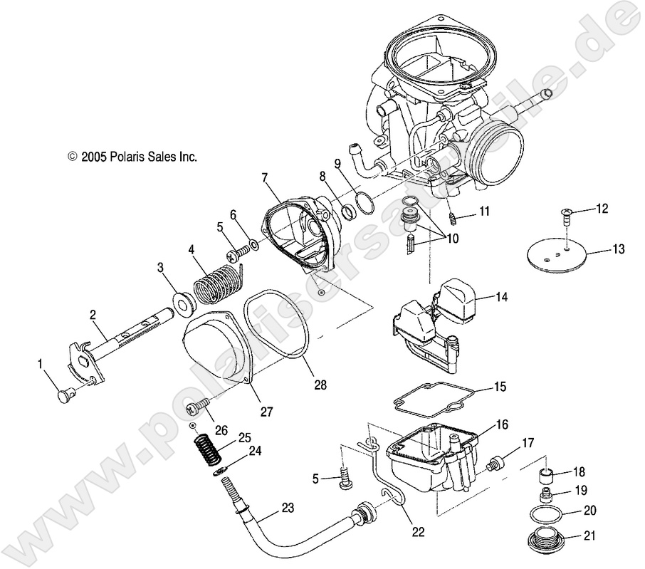 ENGINE, CARBURETOR, LOWER
