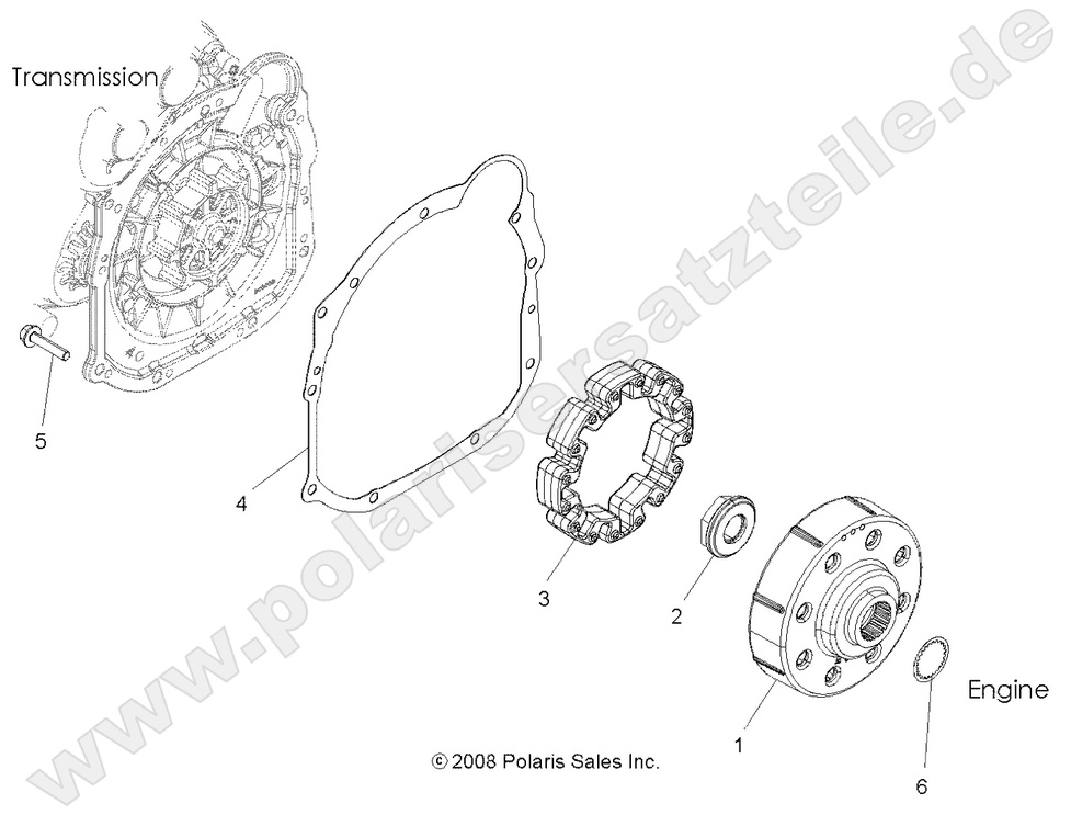 DRIVE TRAIN, DRIVE COUPLER (Built 3/01/11 and Before) DRIVE TRAIN, DRIVE COUPLER (Built 3/01/11 and Before)