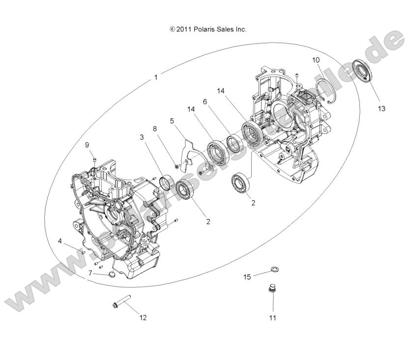 ENGINE, CRANKCASE ENGINE, CRANKCASE