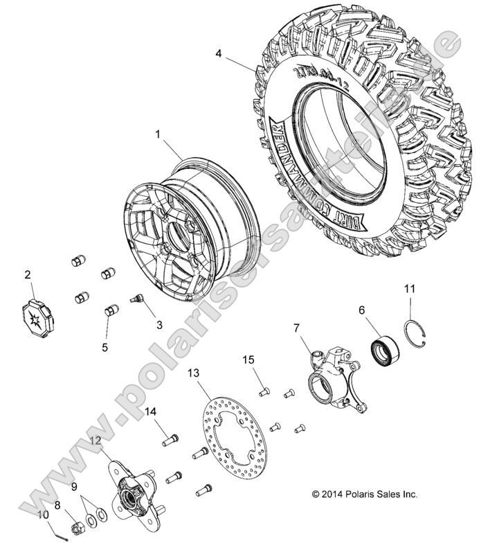 WHEELS, FRONT WHEELS, FRONT