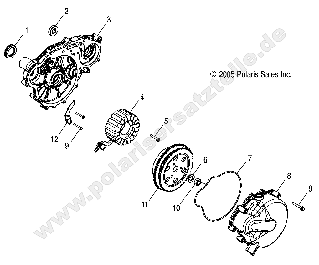 Engine, Stator and Flywheel