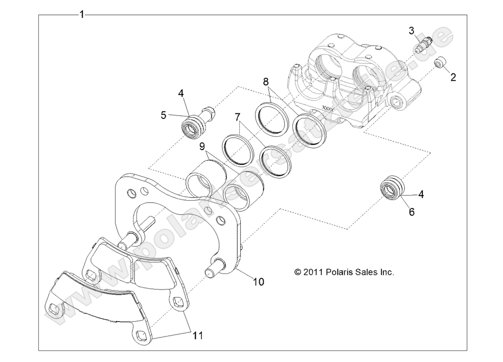 BRAKES, REAR CALIPER BRAKES, REAR CALIPER