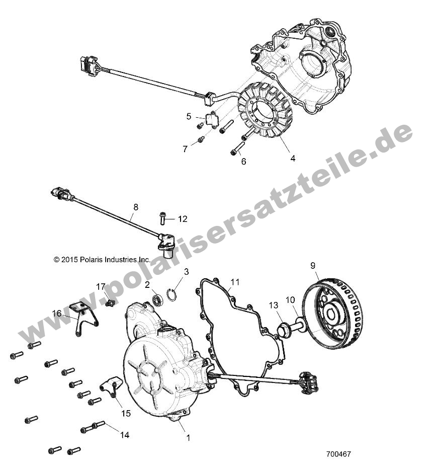 ENGINE, STATOR AND FLYWHEEL ENGINE, STATOR AND FLYWHEEL