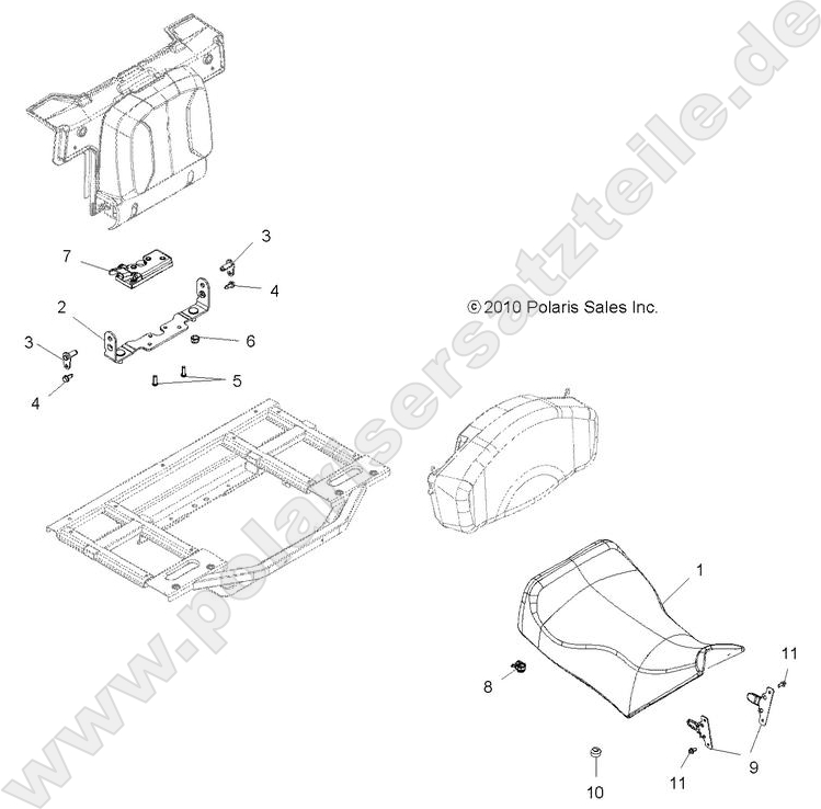 BODY, SEAT, OPERATOR BODY, SEAT, OPERATOR