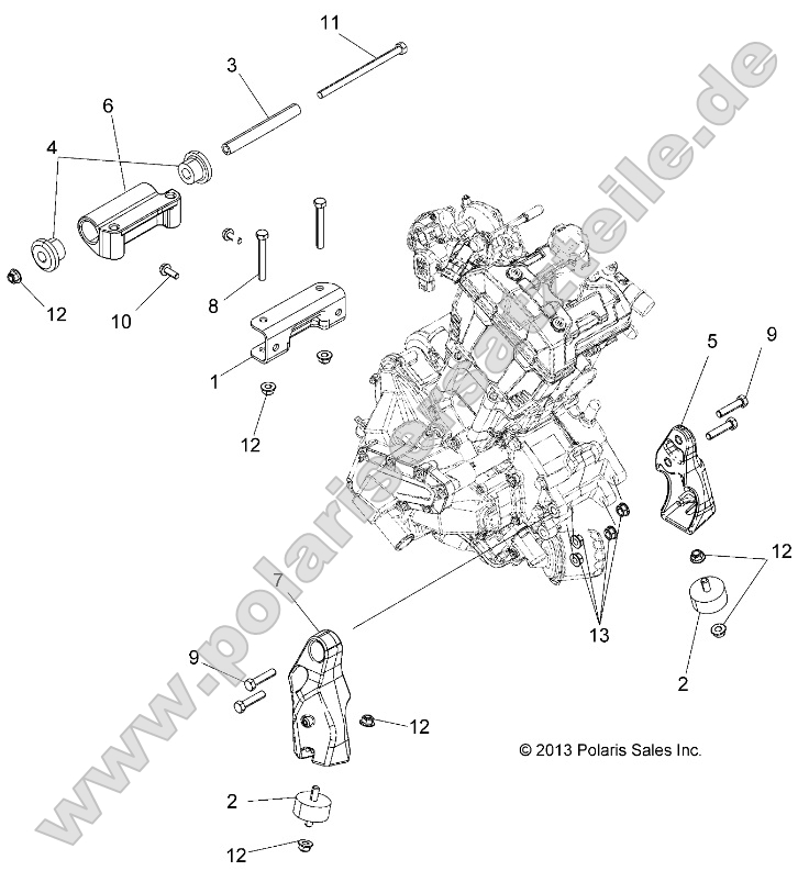 Engine, Mounting