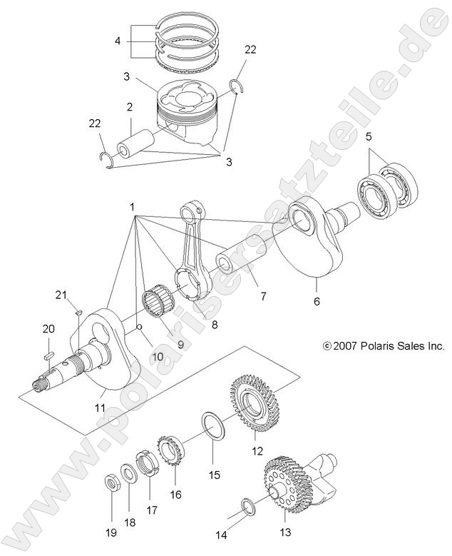 ENGINE, CRANKSHAFT and PISTON