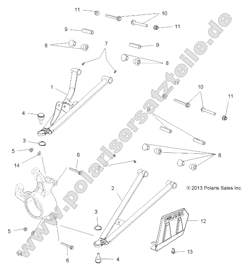 Suspension, Front A-Arms