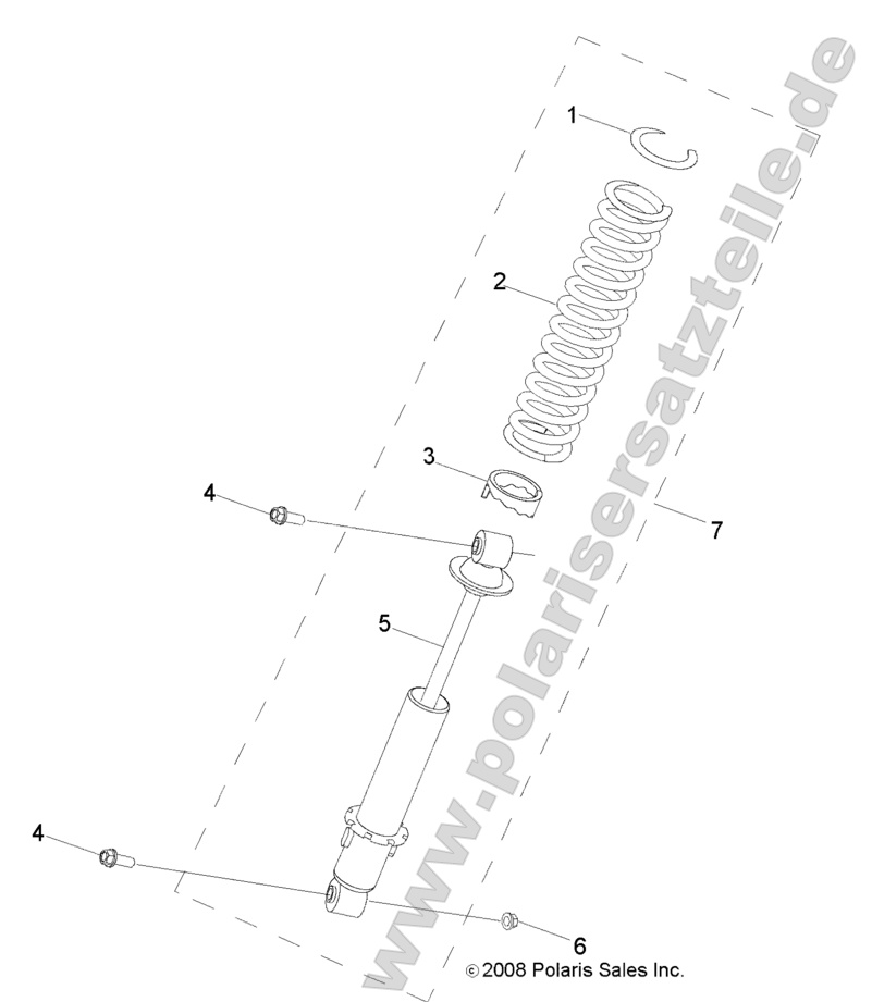 SUSPENSION, SHOCK, REAR SUSPENSION, SHOCK, REAR
