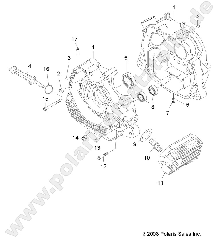 ENGINE, CRANKCASE ENGINE, CRANKCASE