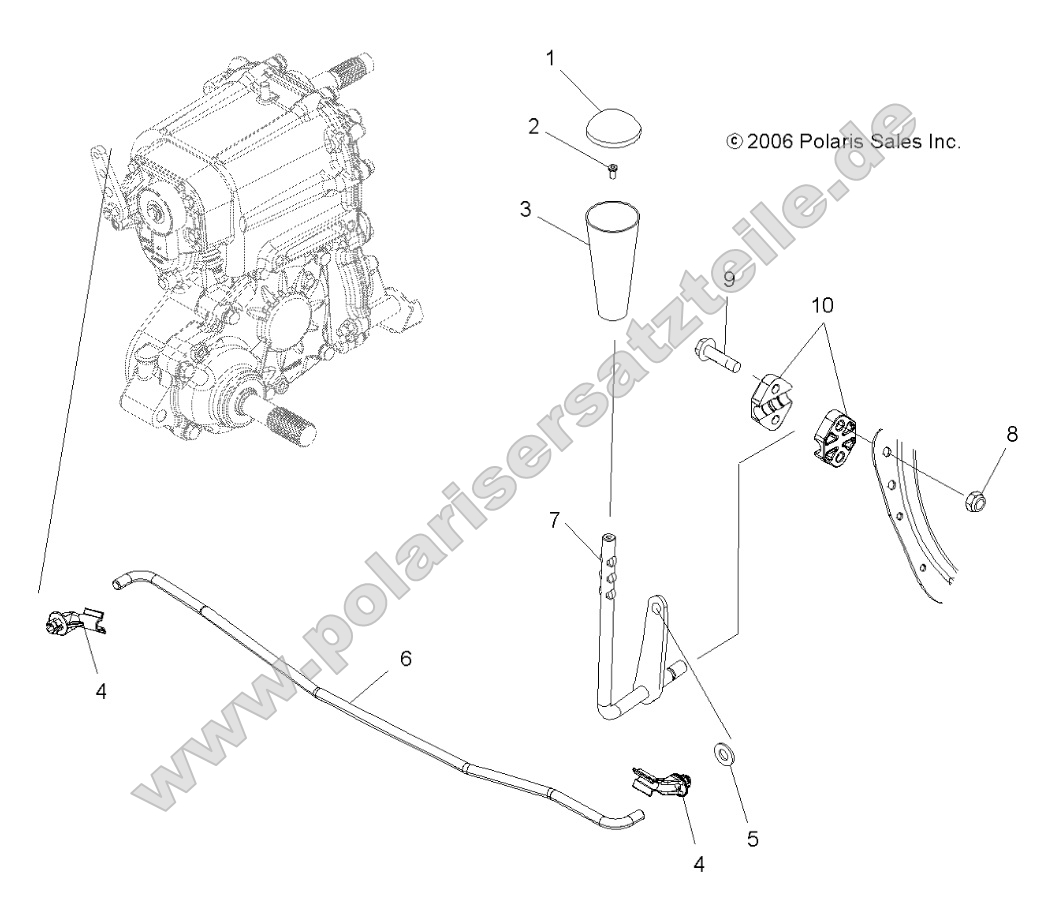Drive Train, Gear Selector Drive Train, Gear Selector