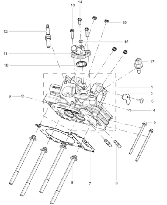 Zylinderkopf - Nr. 2 Zylinderkopf - Nr. 2