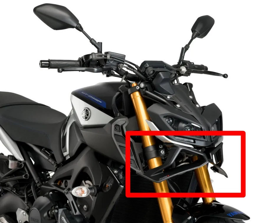 Puig-Naked-Front-Downforce-Spoiler-mattschwarz-Yamaha-MT-09-2017-20-3482J-0 Puig Naked Front Downforce Spoiler - mattschwarz - Yamaha MT-09 /SP 2017-20 - 3482J