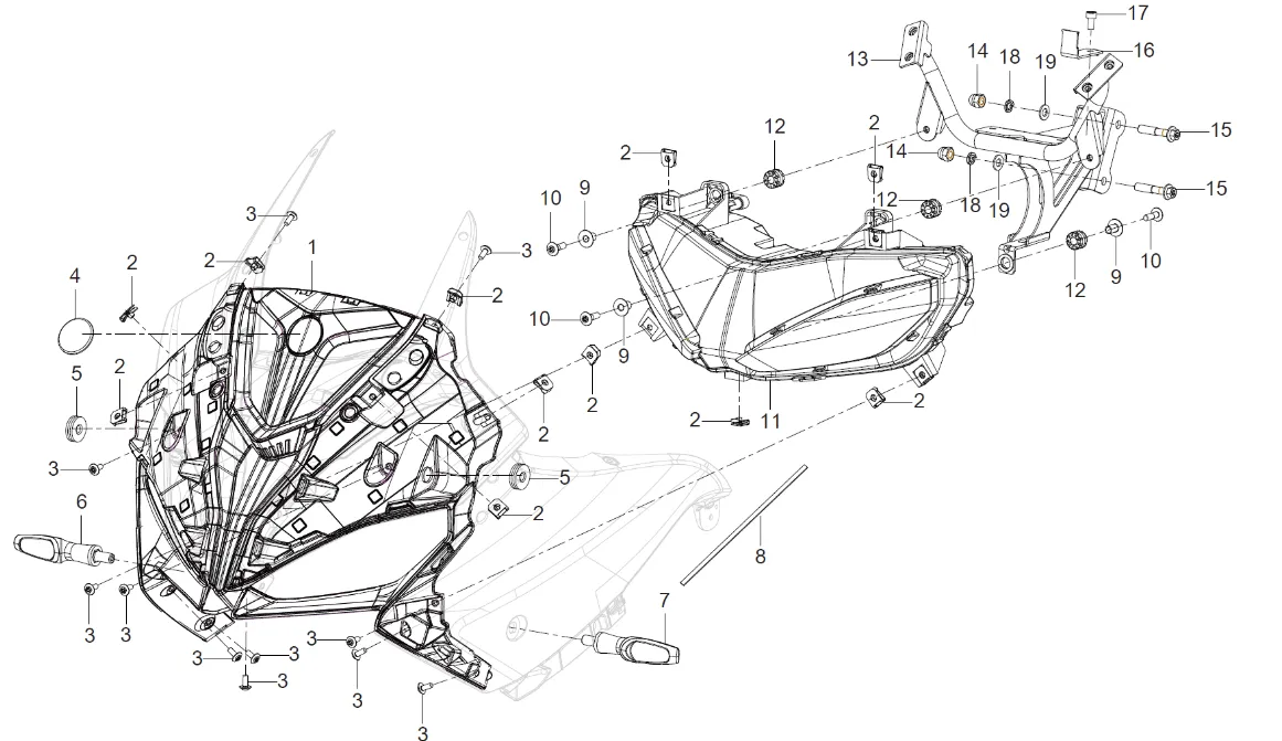 Scheinwerferverkleidung Scheinwerferverkleidung