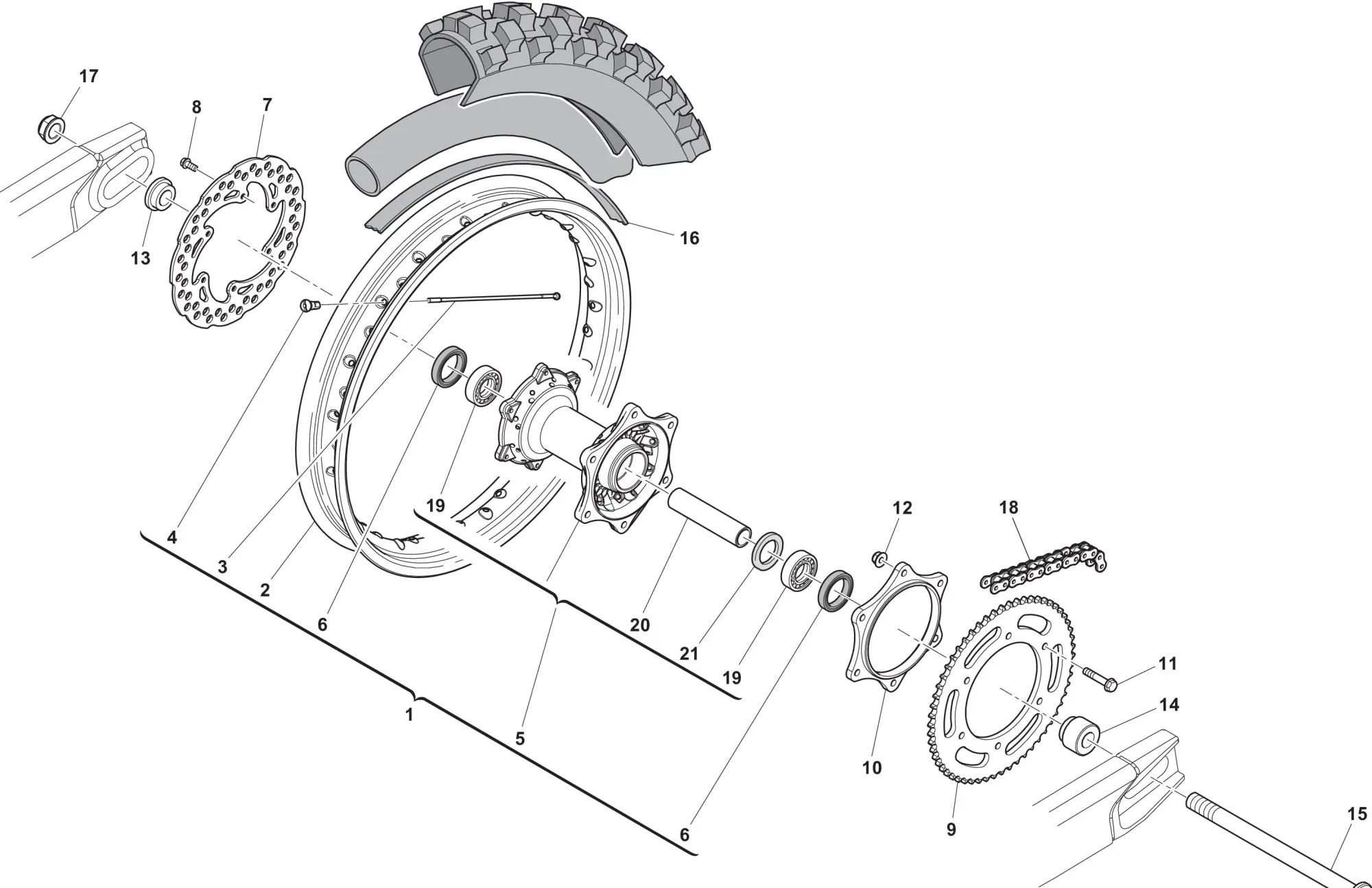 Hinterrad Enduro Hinterrad Enduro