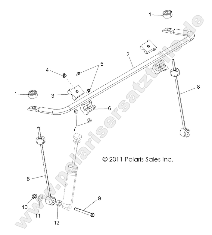 SUSPENSION, STABILIZER BAR, FRONT SUSPENSION, STABILIZER BAR, FRONT