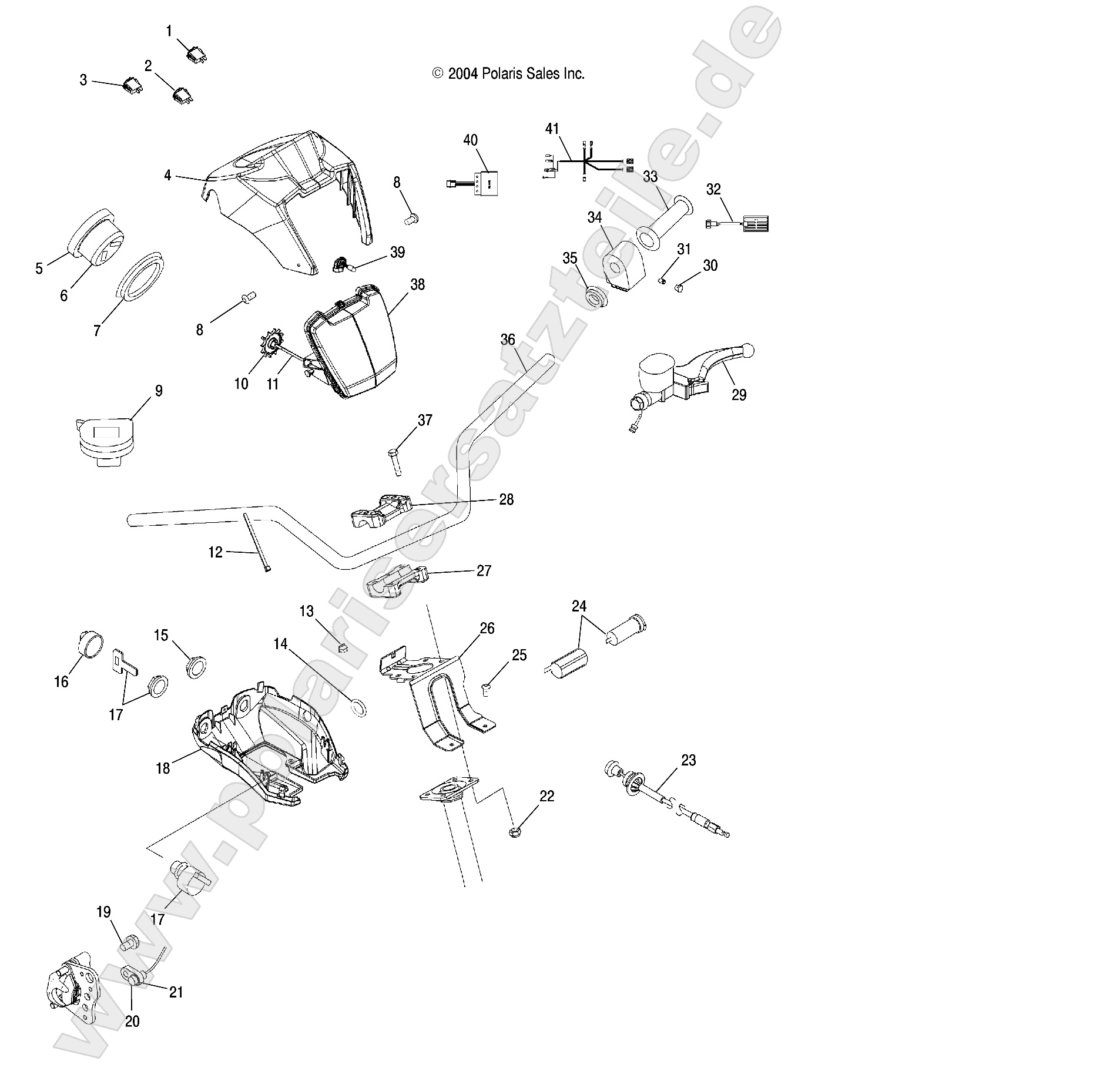 HANDLEBAR and HEADLIGHT POD