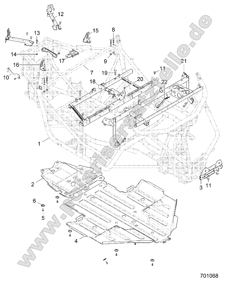 Chassis, Main Frame and Skid Plate Chassis, Main Frame and Skid Plate