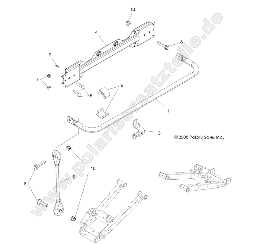SUSPENSION, STABILIZER BAR, REAR SUSPENSION, STABILIZER BAR, REAR