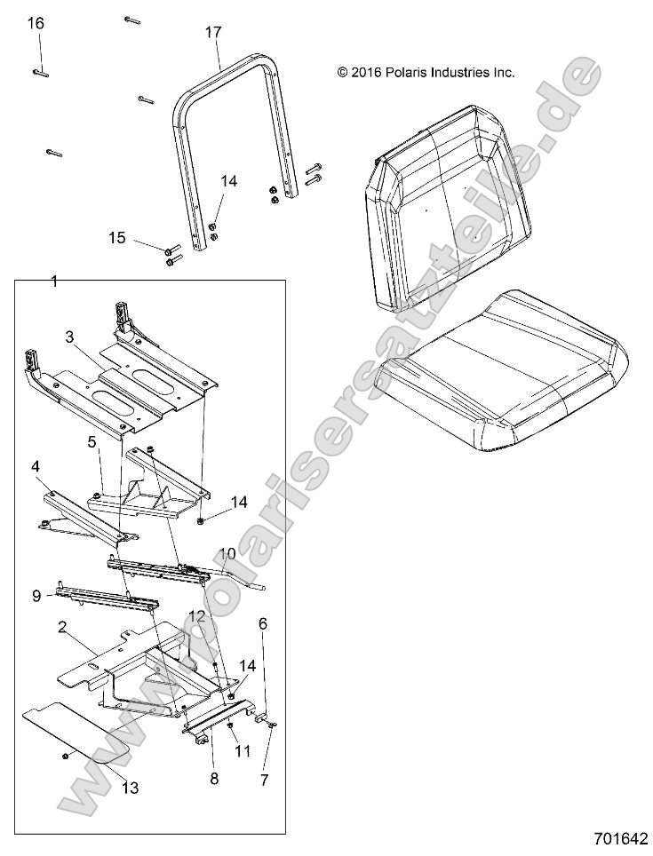 Body, Slider Drivers Seat