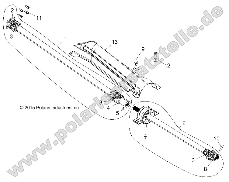 Drive Train, Front Prop Shaft