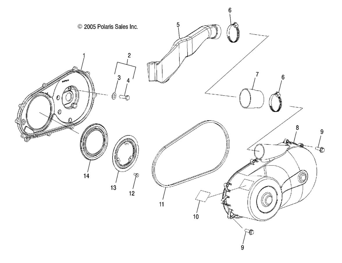 Drive Train, Clutch Cover Drive Train, Clutch Cover