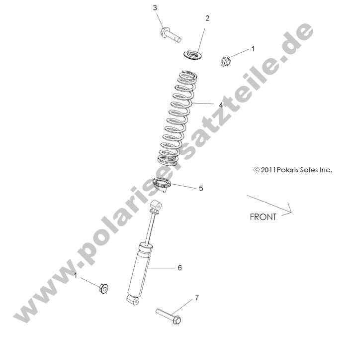 SUSPENSION, FRONT SHOCK MOUNTING SUSPENSION, FRONT SHOCK MOUNTING