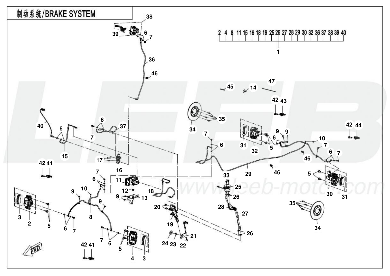 F08-1-A BRAKE SYSTEM F08-1-A BRAKE SYSTEM