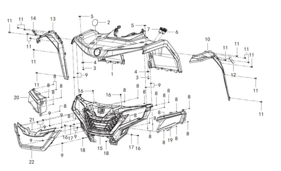 Frontverkleidung Frontverkleidung