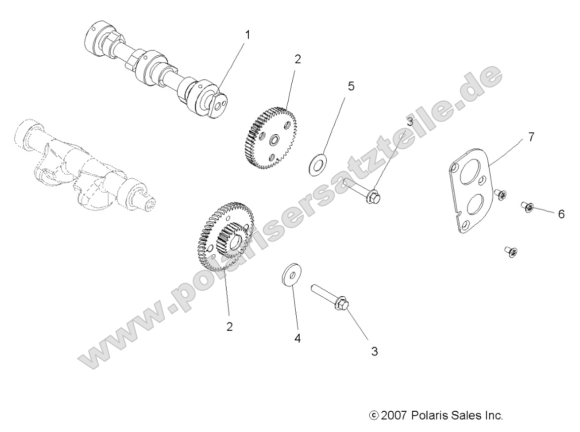 Engine, Camshaft and Gears