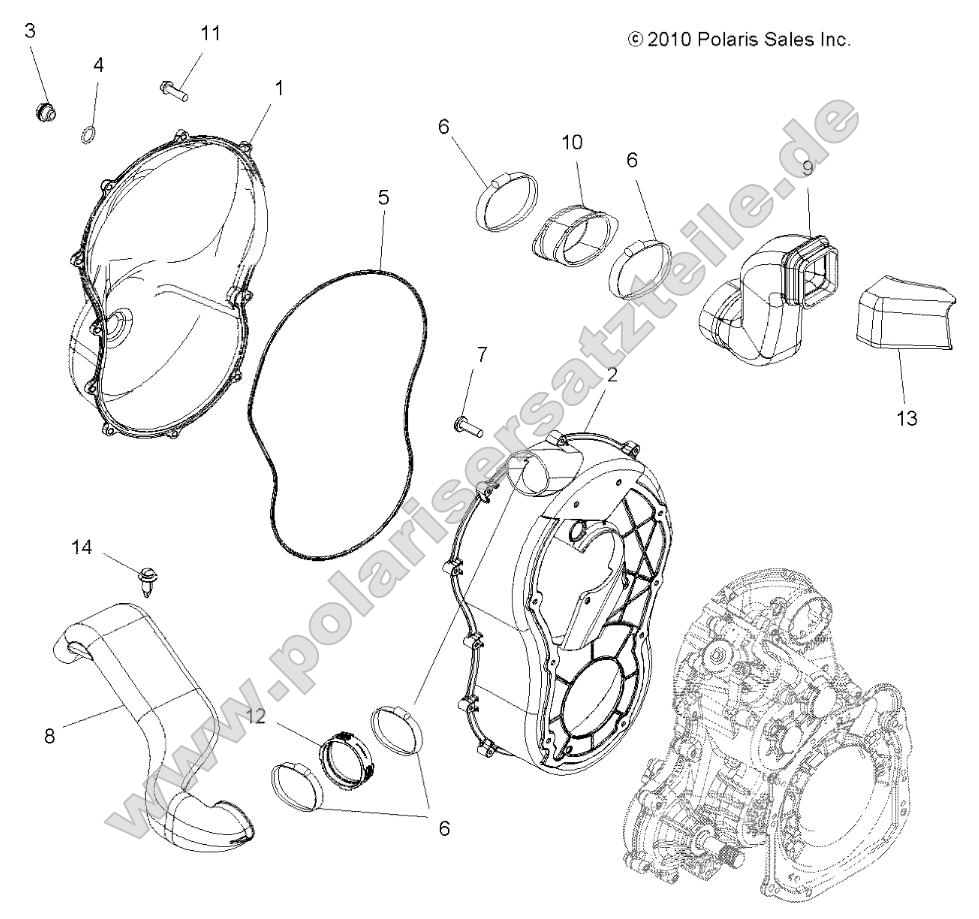 Body, Clutch Cover Body, Clutch Cover