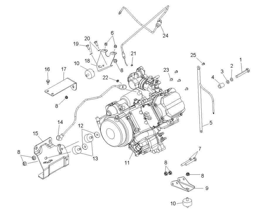 ENGINE, MOUNTING