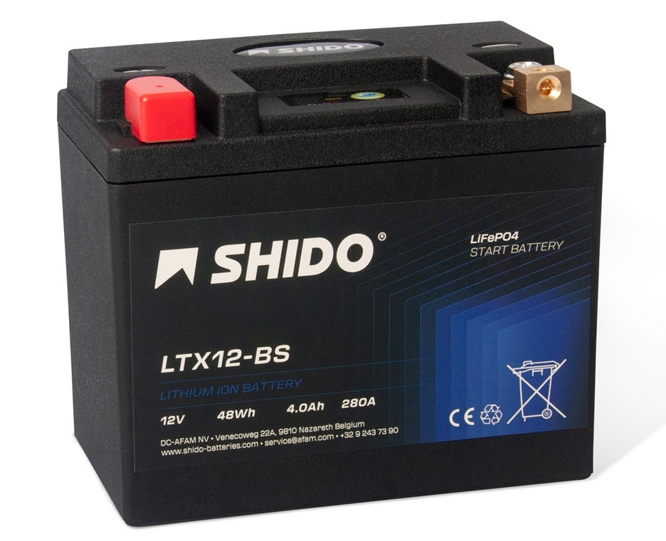 Shido LTX12-BS Lithium Ionen Batterie 12V LiFePO4 (YTX12-BS FTX12-BS) Shido LTX12-BS Lithium Ionen Batterie 12V LiFePO4 (YTX12-BS FTX12-BS)