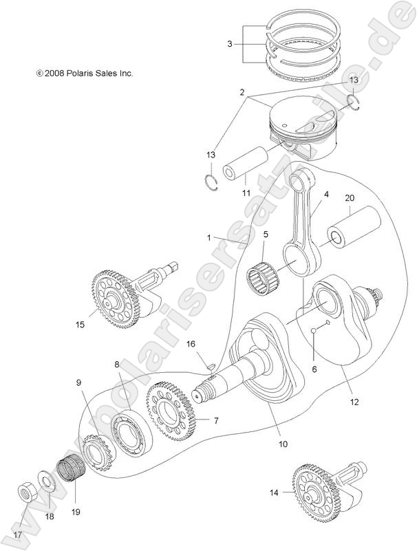 ENGINE, CRANKSHAFT and PISTON ENGINE, CRANKSHAFT and PISTON