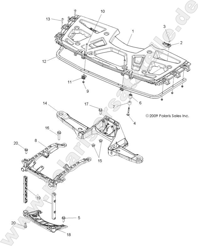 BODY, FRONT RACK and SUPPORTS