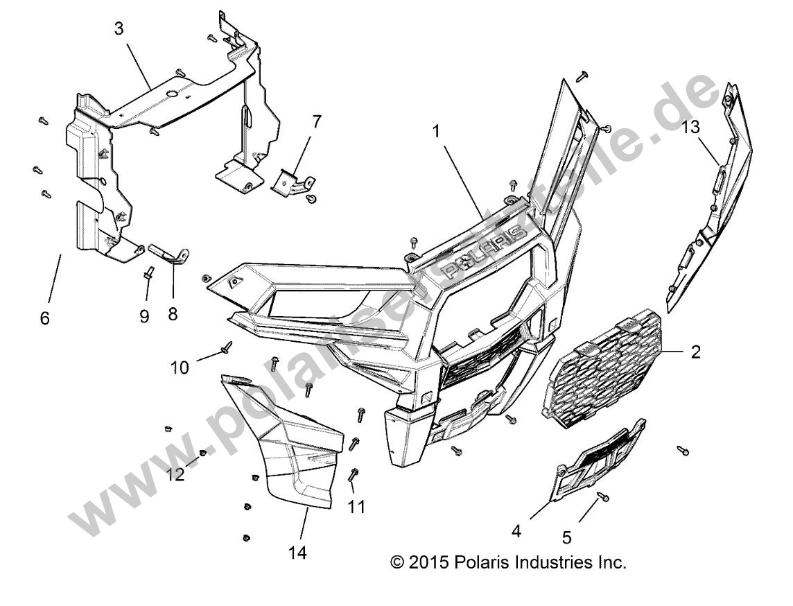 BODY, FRONT BUMPER BODY, FRONT BUMPER