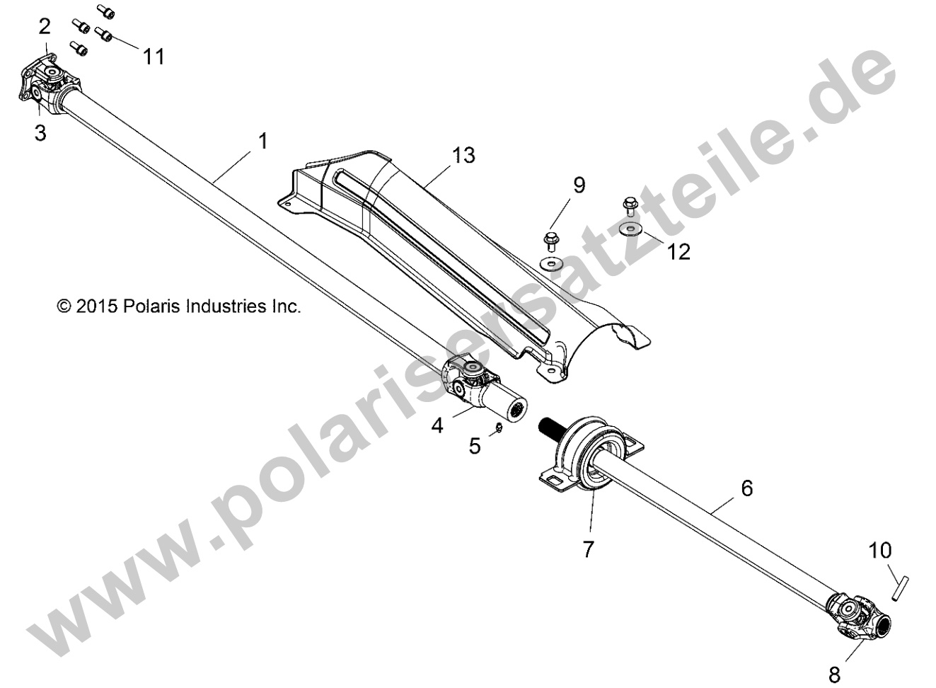 DRIVE TRAIN, FRONT PROP SHAFT DRIVE TRAIN, FRONT PROP SHAFT