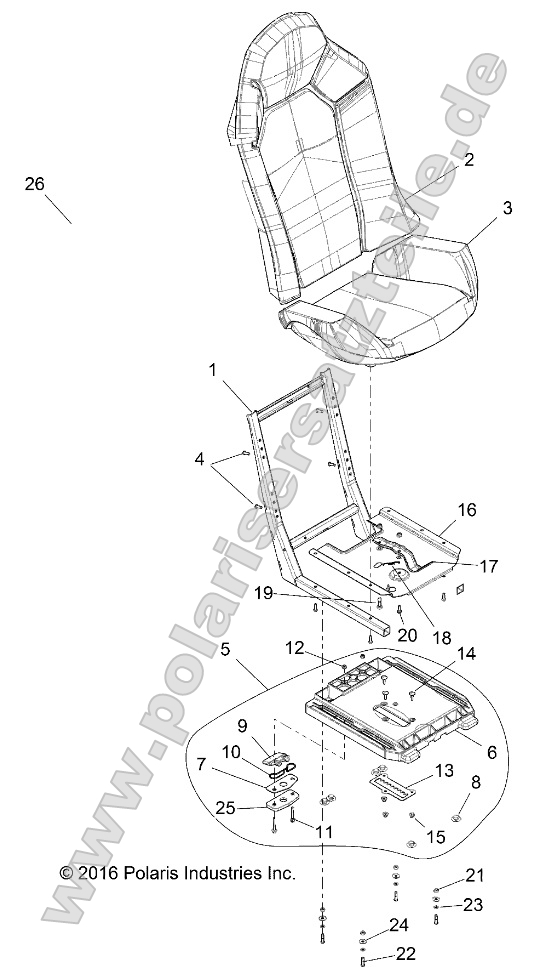 Body, Seat Asm. and Slider Body, Seat Asm. and Slider