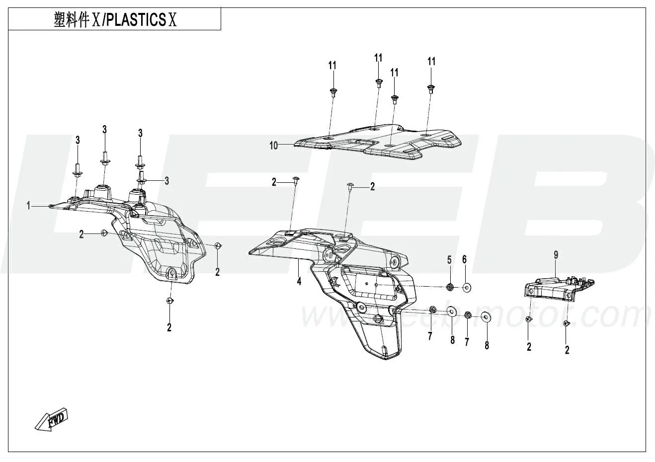 Verkleidungsteile 10 Verkleidungsteile 10