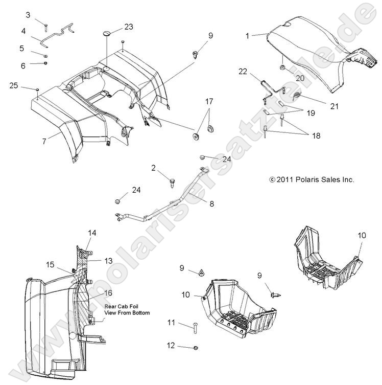 BODY, REAR CAB and SEAT BODY, REAR CAB and SEAT