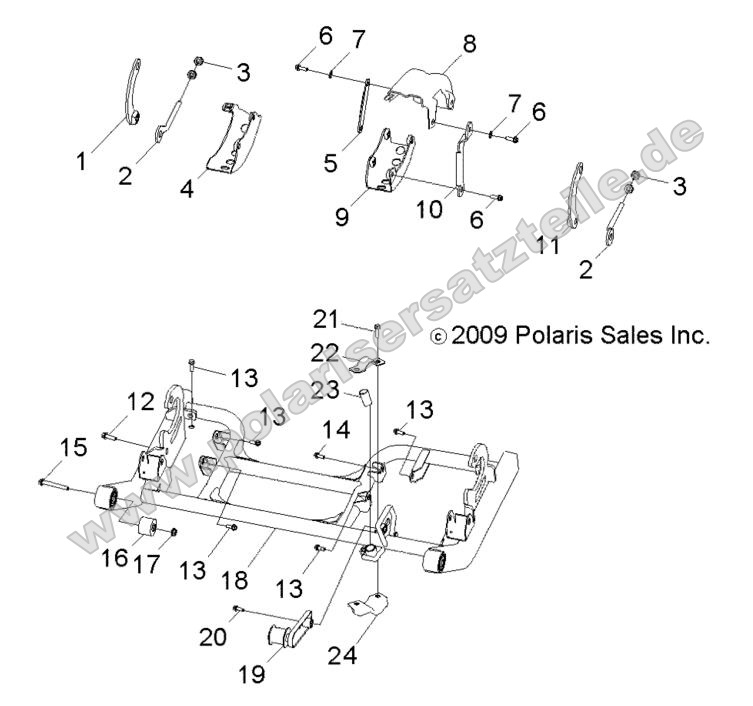 CHASSIS, SWING ARM CHASSIS, SWING ARM