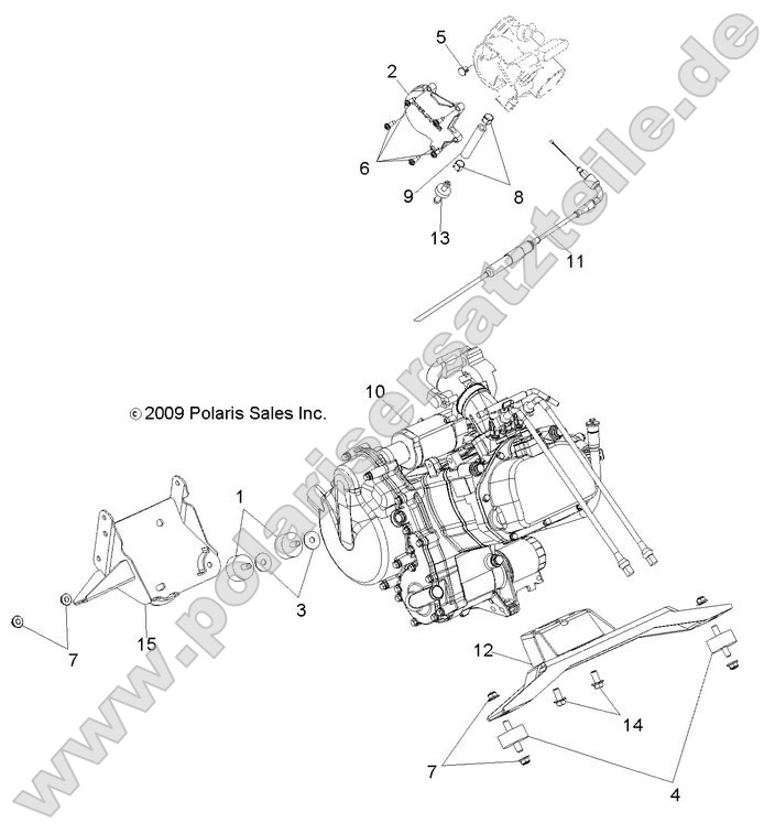 Engine, Mounting