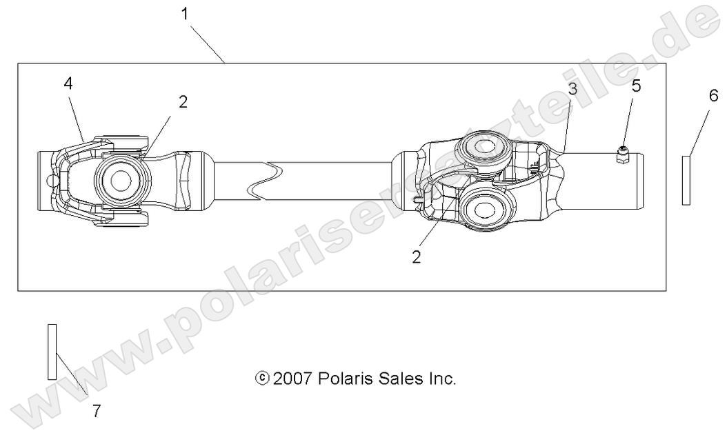 DRIVE TRAIN, FRONT PROP SHAFT DRIVE TRAIN, FRONT PROP SHAFT