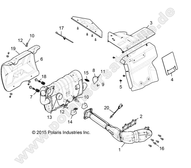 ENGINE, EXHAUST SYSTEM ENGINE, EXHAUST SYSTEM