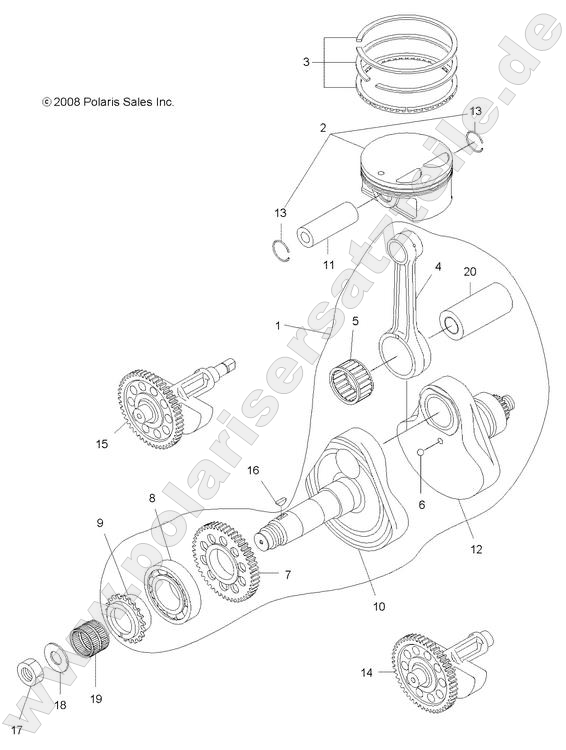 ENGINE, CRANKSHAFT and PISTON