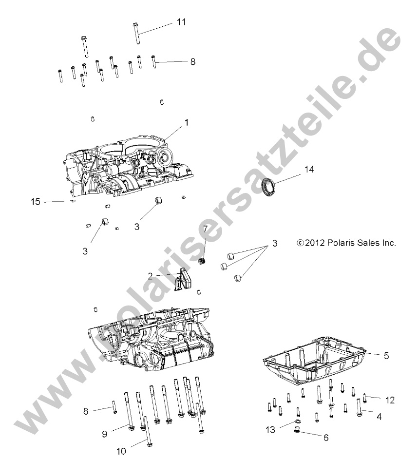 ENGINE, CRANKCASE ENGINE, CRANKCASE