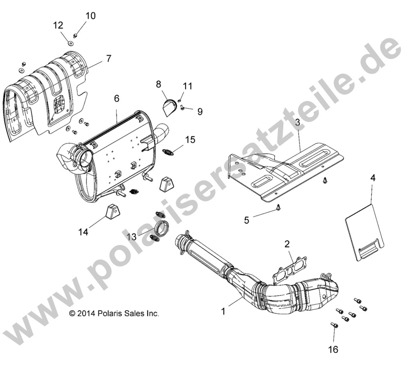 ENGINE, EXHAUST SYSTEM ENGINE, EXHAUST SYSTEM