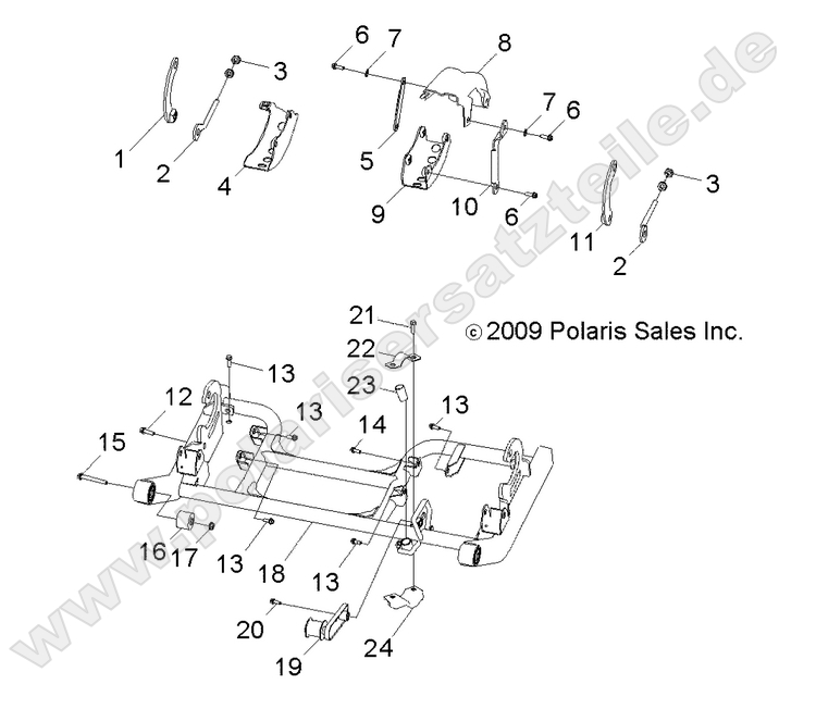 CHASSIS, SWING ARM CHASSIS, SWING ARM