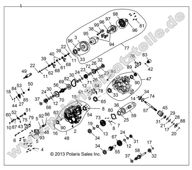 Drive Train, Main Gearcase Internal