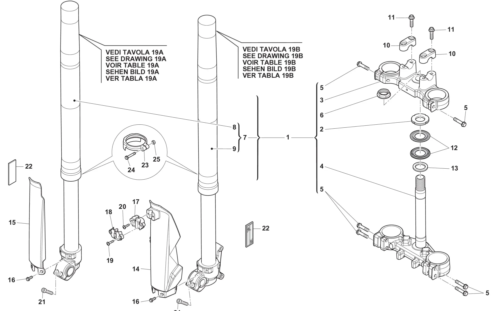 Gabel / Gabelbrücke Standard