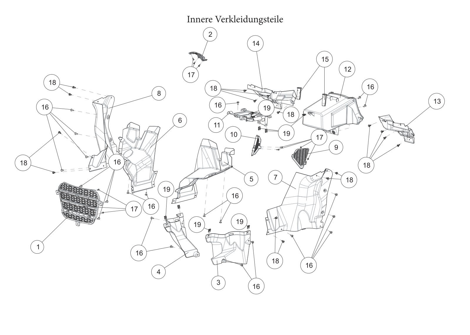 Innere Verkleidungsteile